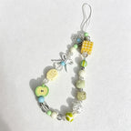 CouldNook Apple Fish Beaded Phone Charm - Loop Cord Attachment