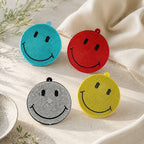 CouldNook Rhinestone Smiley Face Charm - Star Bag Pendant