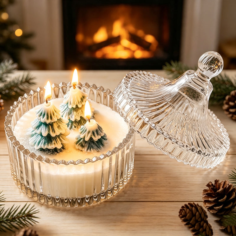 CloudNook Christmas Tree Scented Candle‑Festive Home Decor