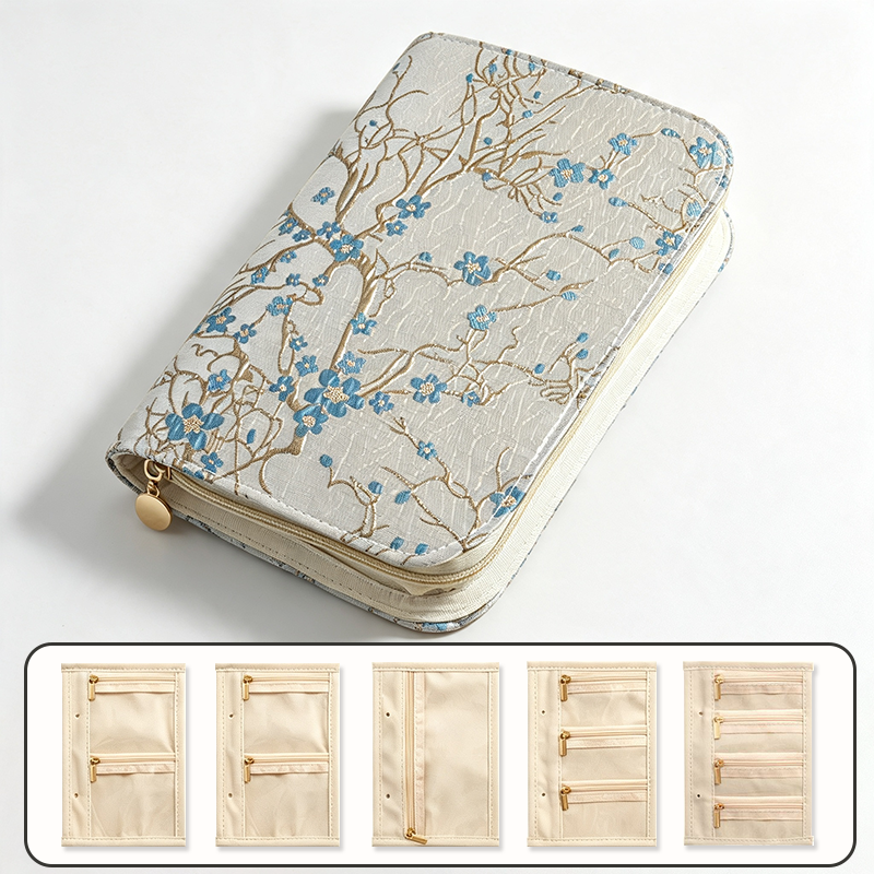CouldNook Floral Travel Folio Jewelry Case - Quiet Travel Essential