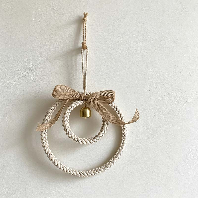 CouldNook Woven Bell Wall Hanging - Single Double Rings