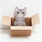 CouldNook Cat Sticky Notes - Shaped Paper Sheets and Miniature Carton Holder