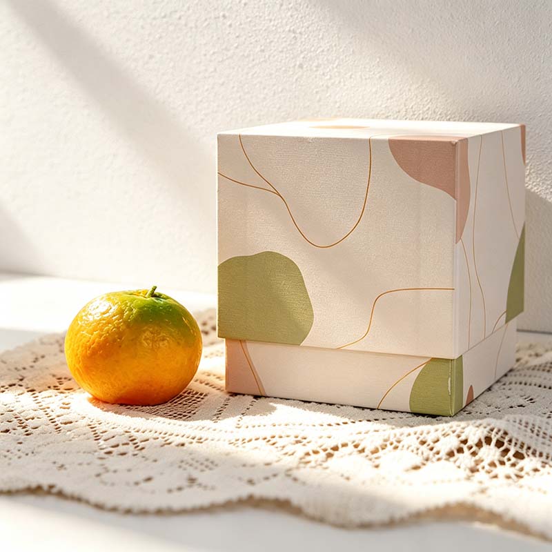 CouldNook Mandarin Shaped Scented Candle - Textured Peel And Mottled Color