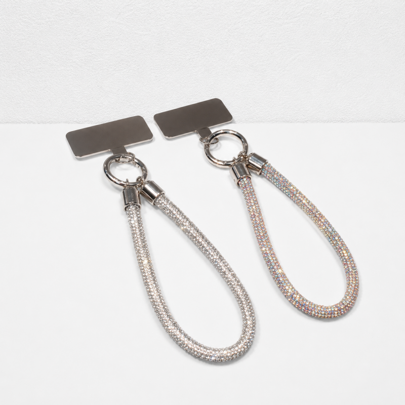 CouldNook Rhinestone Phone Charm - Crystal Wrist Lanyard