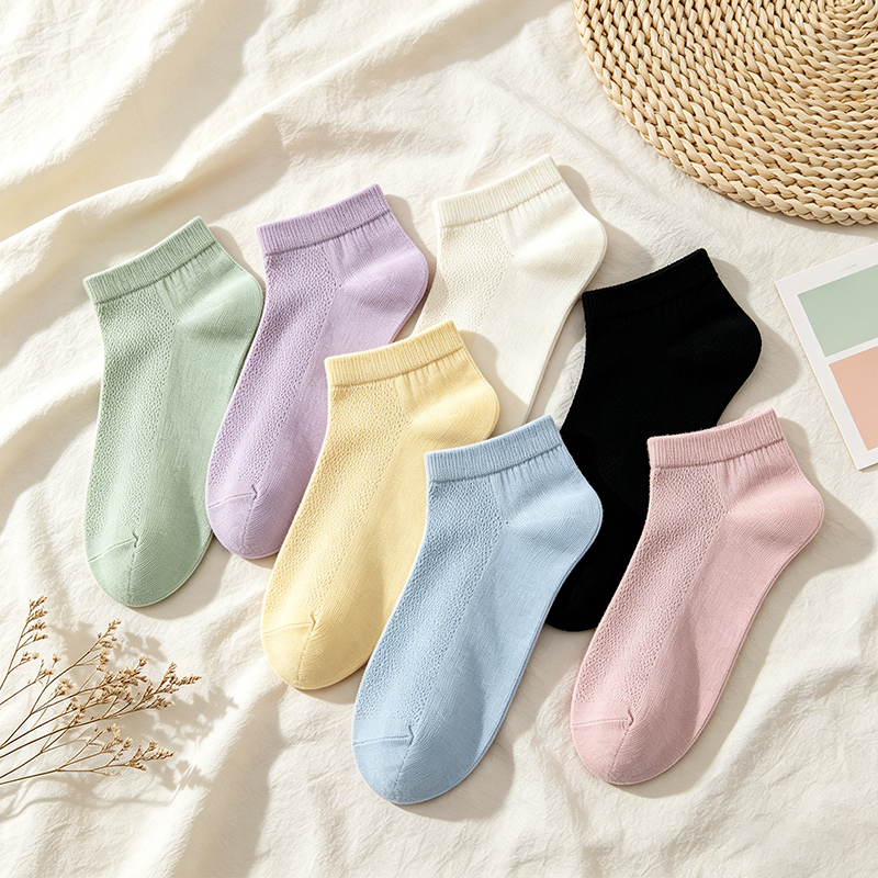 CouldNook Breathable Ankle Socks - Soft Daily Essential
