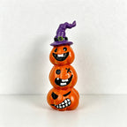 CouldNook Halloween Pumpkin Figurine‑Cute Resin Desktop Ornament for Home Party Decor