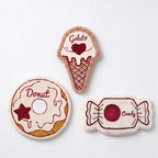CouldNook Dessert Hanging Hand Towel - Shaped Fleece And Embroidered Details
