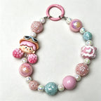 CouldNook Girl Figure Beaded Phone Charm - Loop Cord Attachment