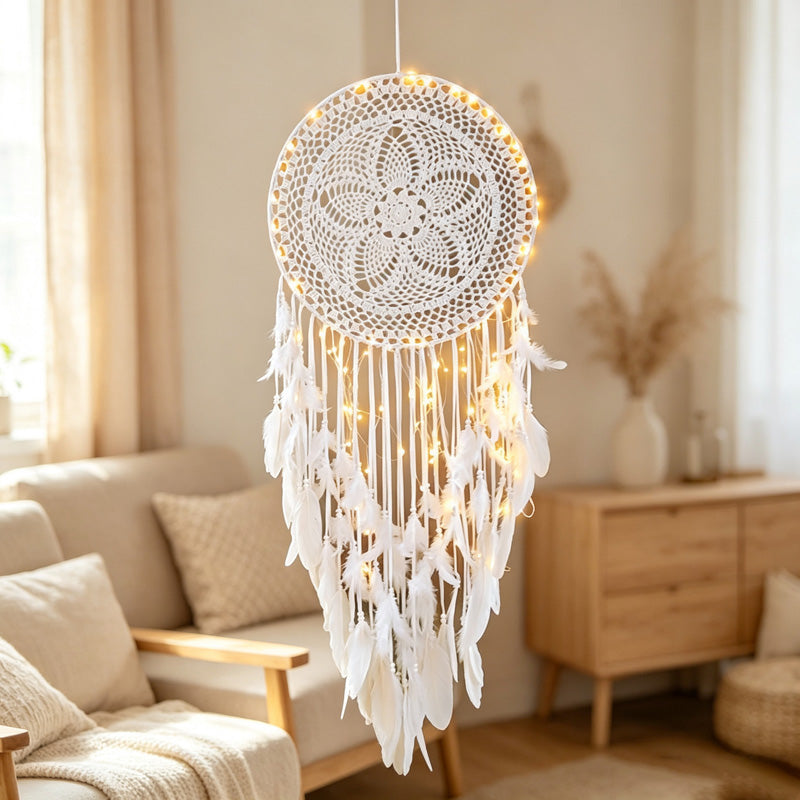 CouldNook Lace Feather Dreamcatcher - Large Wall Hanging Designs