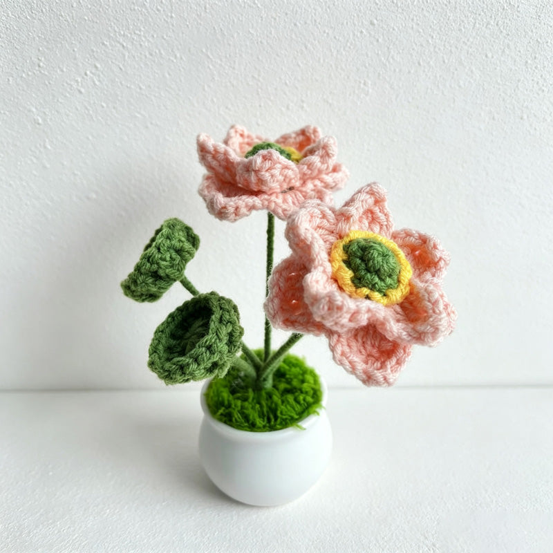 CouldNook Rabbit Flower Planter Ornament - Rabbit and Lotus Designs
