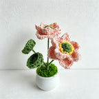CouldNook Rabbit Flower Planter Ornament - Rabbit and Lotus Designs