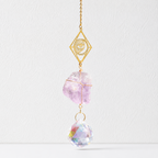 CouldNook Stone Crystal Suncatcher Ornament - Celestial Metal Frames