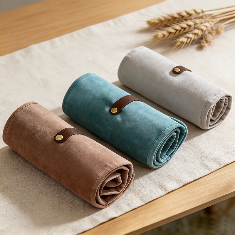 CouldNook Roll Up Jewelry Organizer Bag - Useful Tabletop Accent