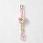 CouldNook Flower Hat Clip - Beaded Cord and Round Attachment Ring
