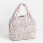 CouldNook Quilted Lunch Bag - Floral Prints and Top Handles