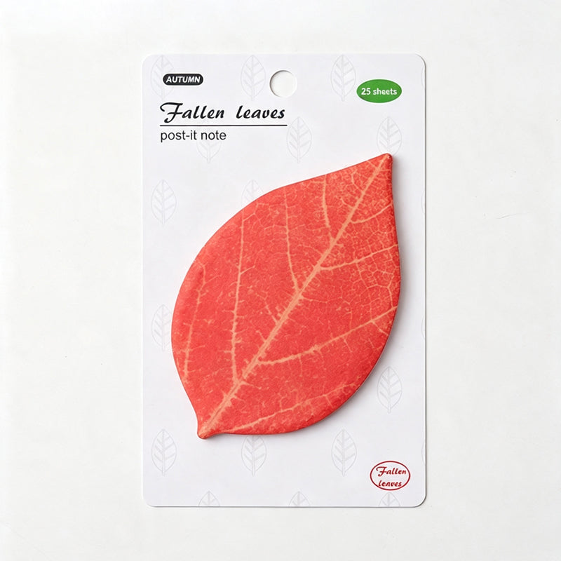 CouldNook Realistic Botanical Leaf Sticky Notes - Nature Aesthetic Memo Pad