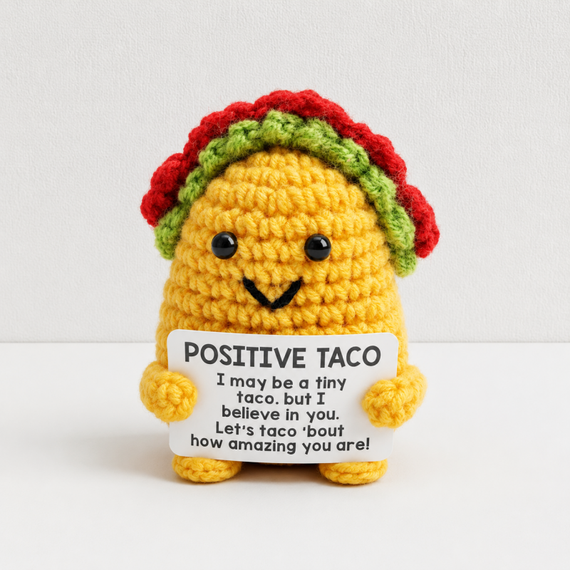 CouldNook Taco Message Card Figure - Layered Shell Shape