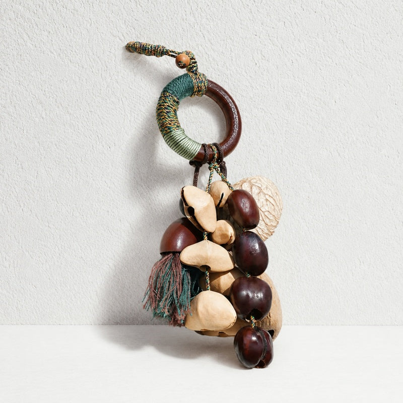 CouldNook Natural Seed Shell Hanging Charm - Braided Loop