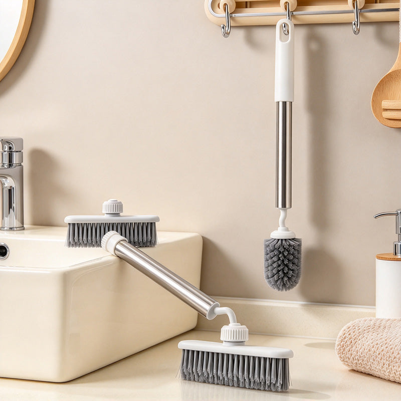 CouldNook Crevice Brush - Swivel Head And Long Hanging Handle