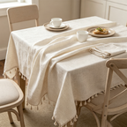 CouldNook Solid Color Tablecloth - Warm Dining Accent