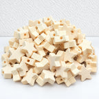 CouldNook Shaped Wood Beads - Stars Hearts and Animal Outlines