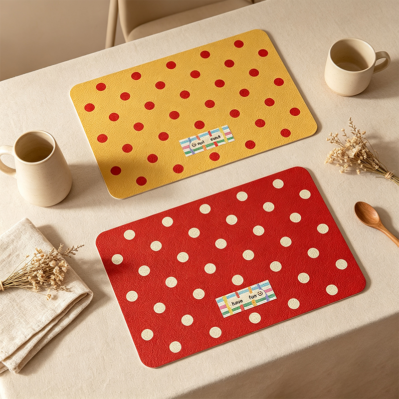 CouldNook Dot Pattern Table Placemat - Dining Table Accent