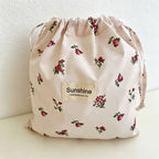 CouldNook Large Floral Drawstring Bag - Six Woodland Prints