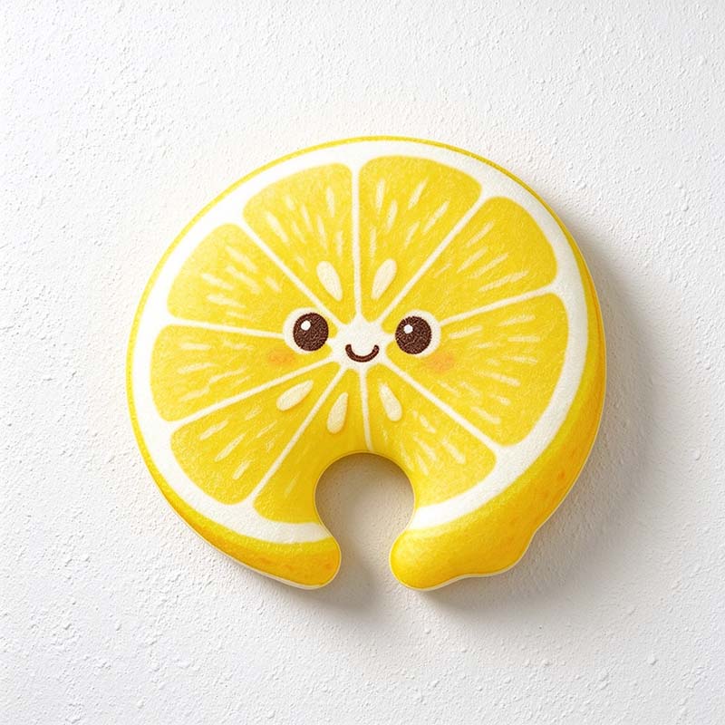 CouldNook Fruit Dish Sponge - Printed Slice Face And Wavy Reverse
