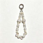 CloudNook Beaded Phone Wrist Strap-Sparkling Rhinestone Pearl Chain