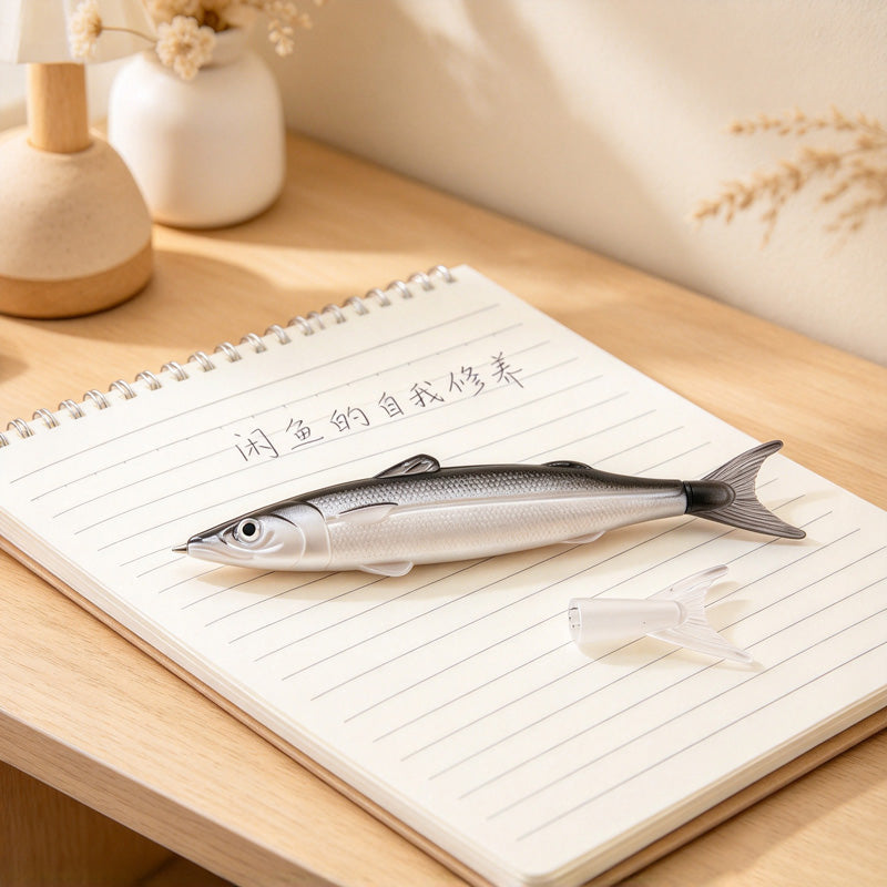 CouldNook Fish Ballpoint Pen - Scaled Body And Clear Tail Cap