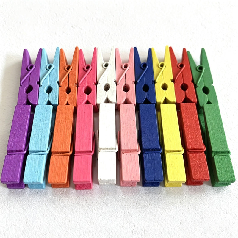 CouldNook Wooden Utility Clips - Eight Natural Sizes Collection