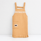 CouldNook Gingham Cross-Back Apron - Four Ruffled Colors Collection