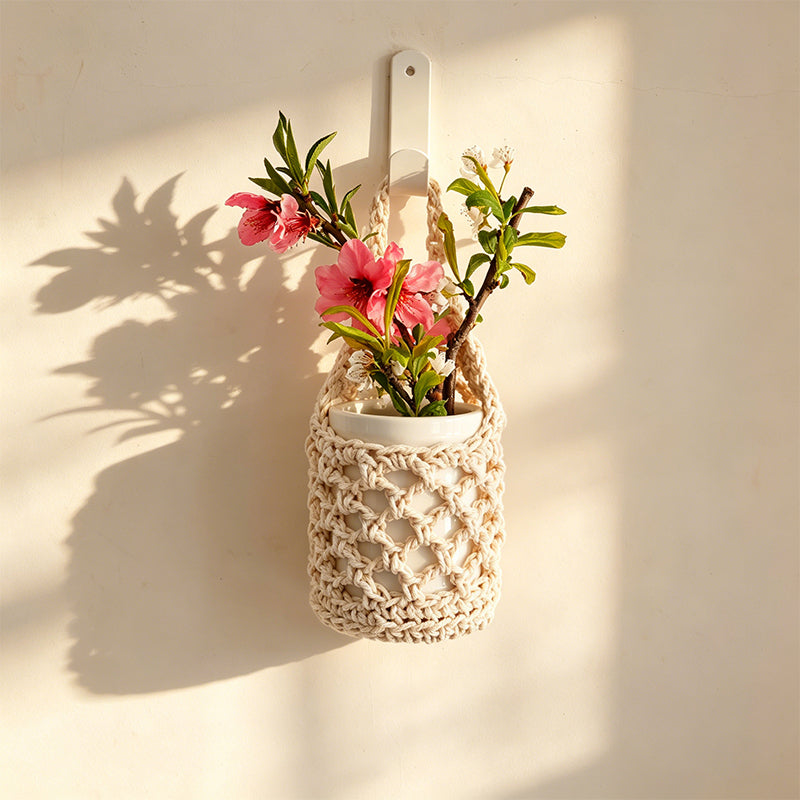 CouldNook Teardrop Cotton Rope Storage Net - Pastoral Hanging Basket
