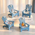 CouldNook Miniature Beach Chair Model - Coastal Sailboat Desktop Decor