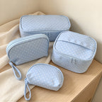 CouldNook Patterned Makeup Case - Blue Dots Or Red Gingham