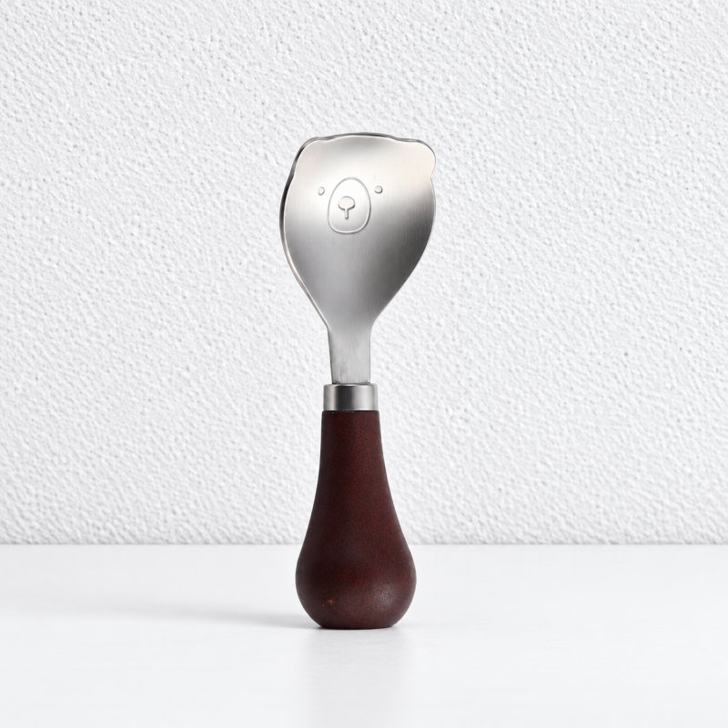 CouldNook Stainless Steel Children Utensil - Standing Wood Handle Design
