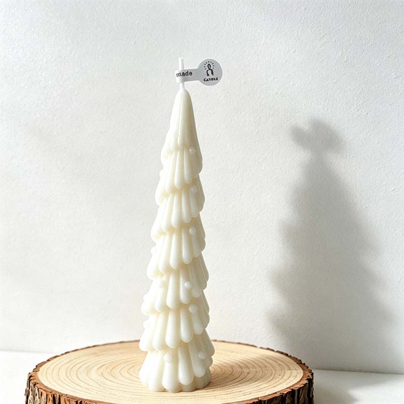 CouldNook Christmas Tree and Santa Candle - Holiday Designs