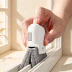 CouldNook Window Track Cleaning Brush - Grooved Pad And Concealed Scraper