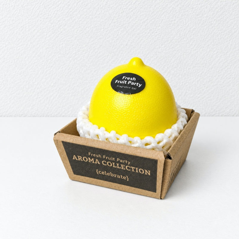 CouldNook Lemon Gel Air Freshener - Textured Yellow Shell