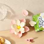 CouldNook Lotus Bag Clip Set - Layered Petals and Detachable Pinch Clips