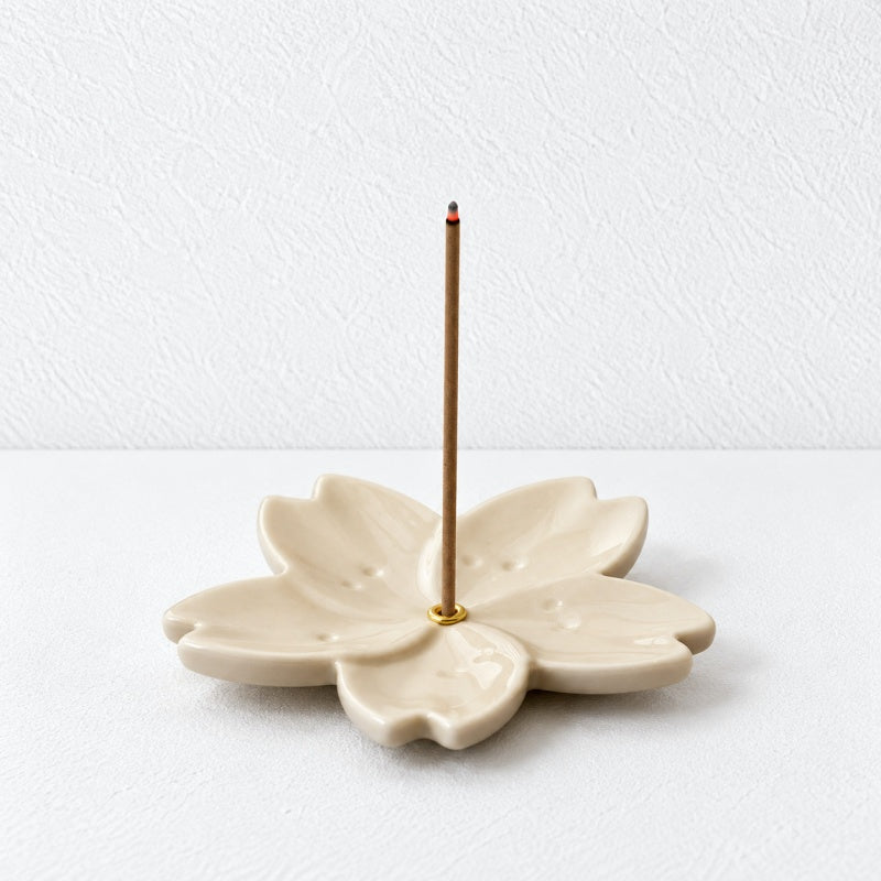 CouldNook Flower Incense Holder - Glazed Petal Dish