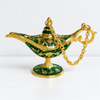 CouldNook Genie Lamp Ornament - Ornate Scrollwork And Curved Spout