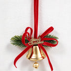 CouldNook Christmas Bell Ornament - Ribbon Bows and Seasonal Sprigs