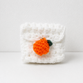 White Orange Card‑Holder