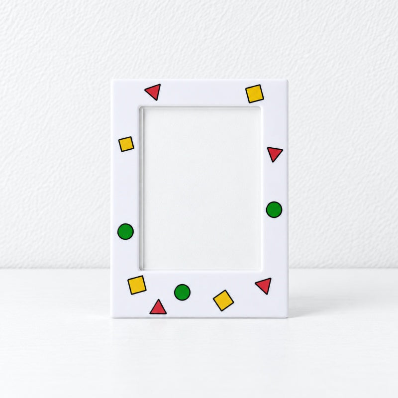 CouldNook Mini Photo Frame Magnet - Colorful Confetti Border