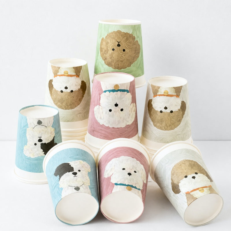 CouldNook Puppy Paper Cup Set - Fifty Assorted Pieces