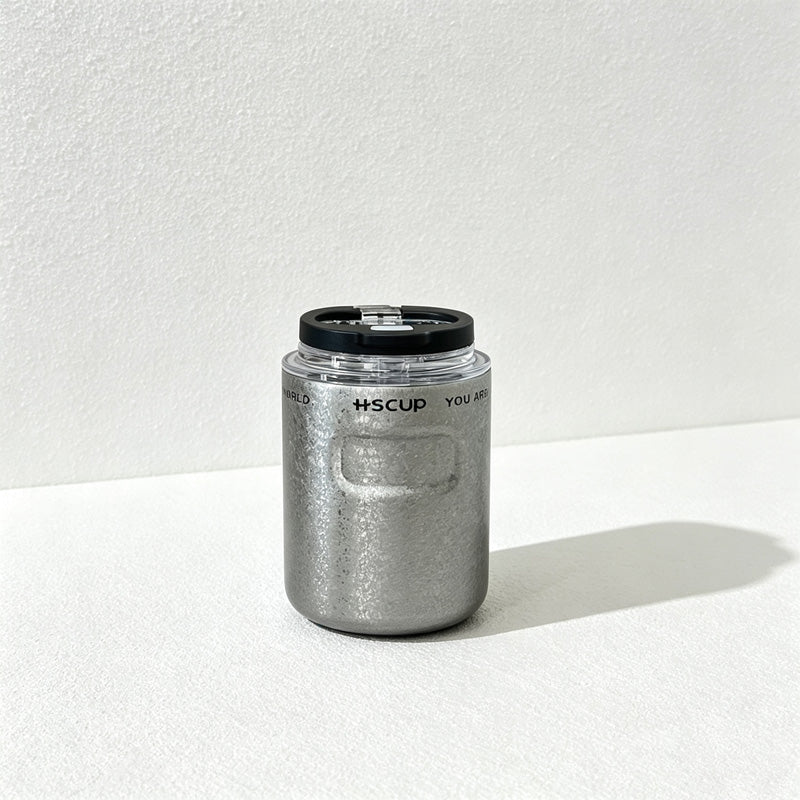 CouldNook Insulated Coffee Cup - Dual Drinking Lid and Side Carry Cord