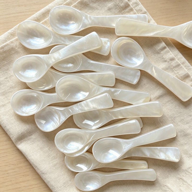 CouldNook Pearly Shell Mini Spoon - Softly Shaped Everyday Detail