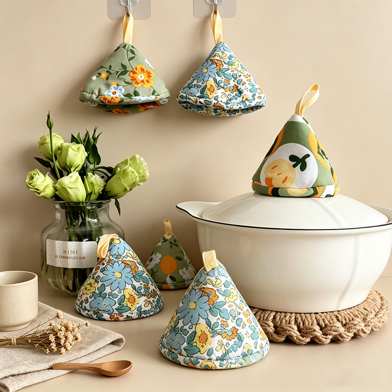 CouldNook Printed Pot Lid Handle Cover - Kitchen Lid Accent