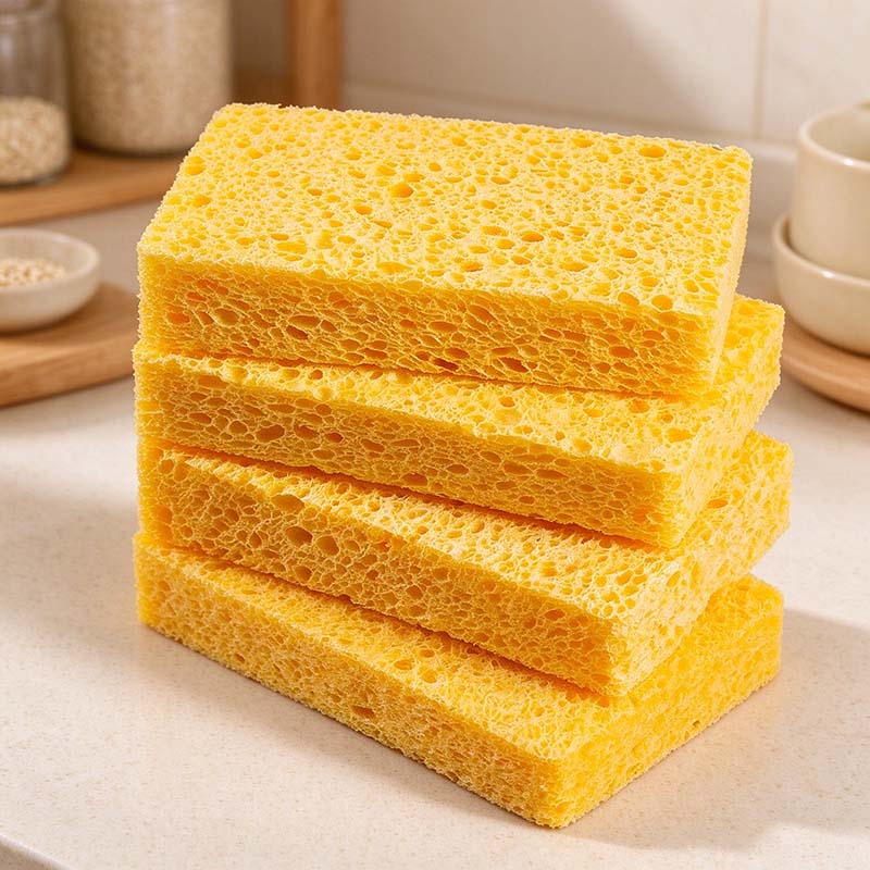 CouldNook Rectangular Dishwashing Sponge - Porous Body And Softened Corner Shape